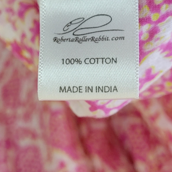 Roberta Roller Rabbit Isola Printed Fit-and-Flare Dress Medium - Picture 8 of 9